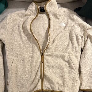 North Face Cream Fleece Jacket